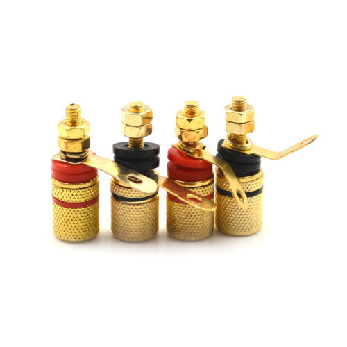 4pcs/lot 4mm Banana Plug Binding Post Loudspeaker Power Socket ...