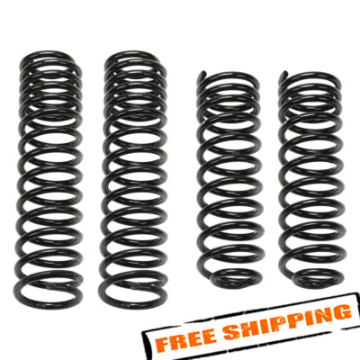 Fabtech 5'' Long Travel Front & Rear Lifted Coil Springs for 18 Jeep Wrangler JK
