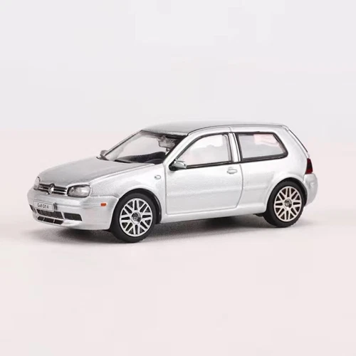GCD 1:64 Silver VW Golf MK4 GTI 2 Doors Sports Model Diecast Metal Car