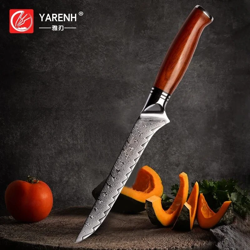 Yarenh presents a 6-inch Boning Knife, designed for professional kitchen chefs