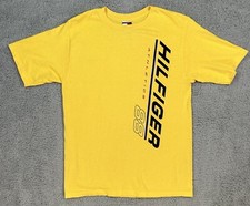 Vintage Tommy Hilfiger Athletics 88 Yellow T-Shirt Size M Made In USA