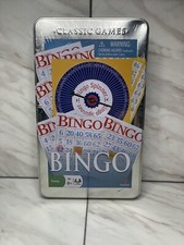 NEW - BINGO Classic Game Tin Storage Full Size Family Game Night - SEALED
