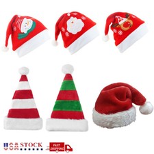 Adult Christmas Santa Claus Cap Holiday Christmas Cap Thickened Santa Claus Hat