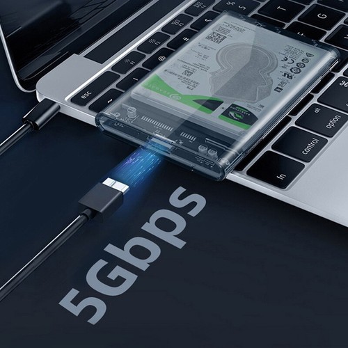 Transparent External Hard Drive 2.5or3.0 Inch HDD SSD Case Drive Housing _r1 - Bild 2 von 14
