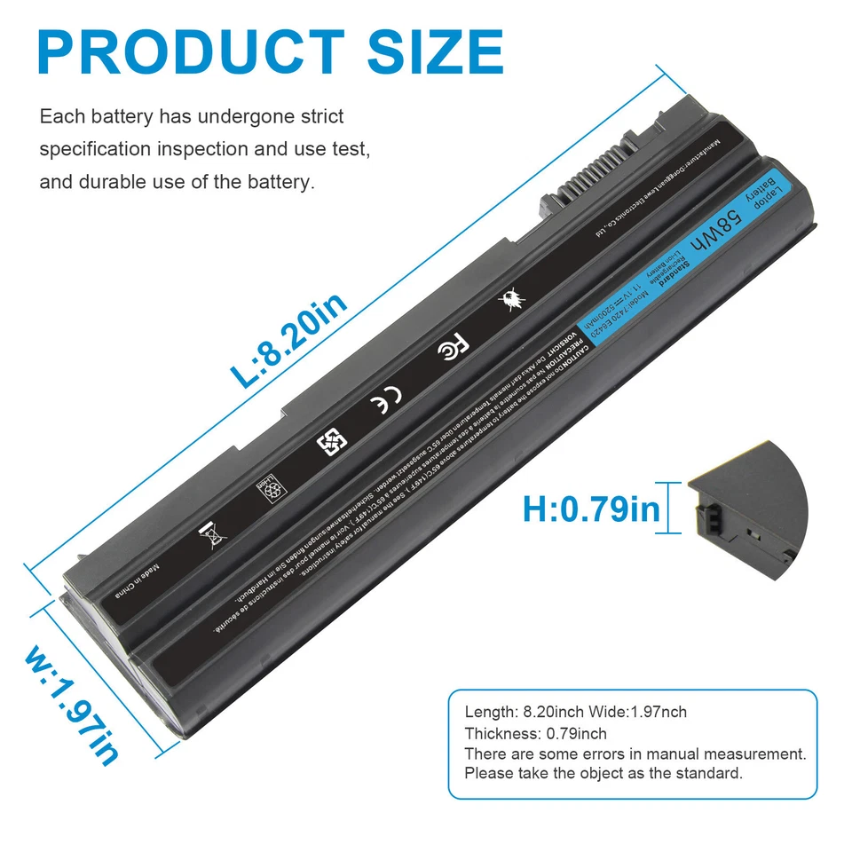 Battery For Dell Latitude E6440 E6430 E6420 E6520 E6540 E5430 E5420 TVMVN T54FJ - Image 3 of 4