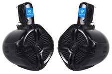 (2) EasyMount Soundbar/Roll bar Speakers 6.5" 500W Waterproof For Jeep Wrangler
