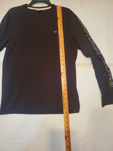 Michael Kors T-Shirt Men’s Size Small Long Sleeve Black /White - Picture 8 of 8