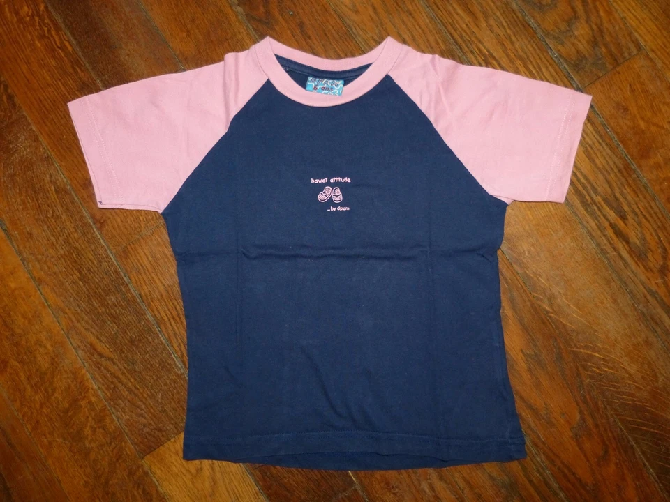 T-shirt MC bleu marine/rose - DPAM - 6 ans - Photo 1/1