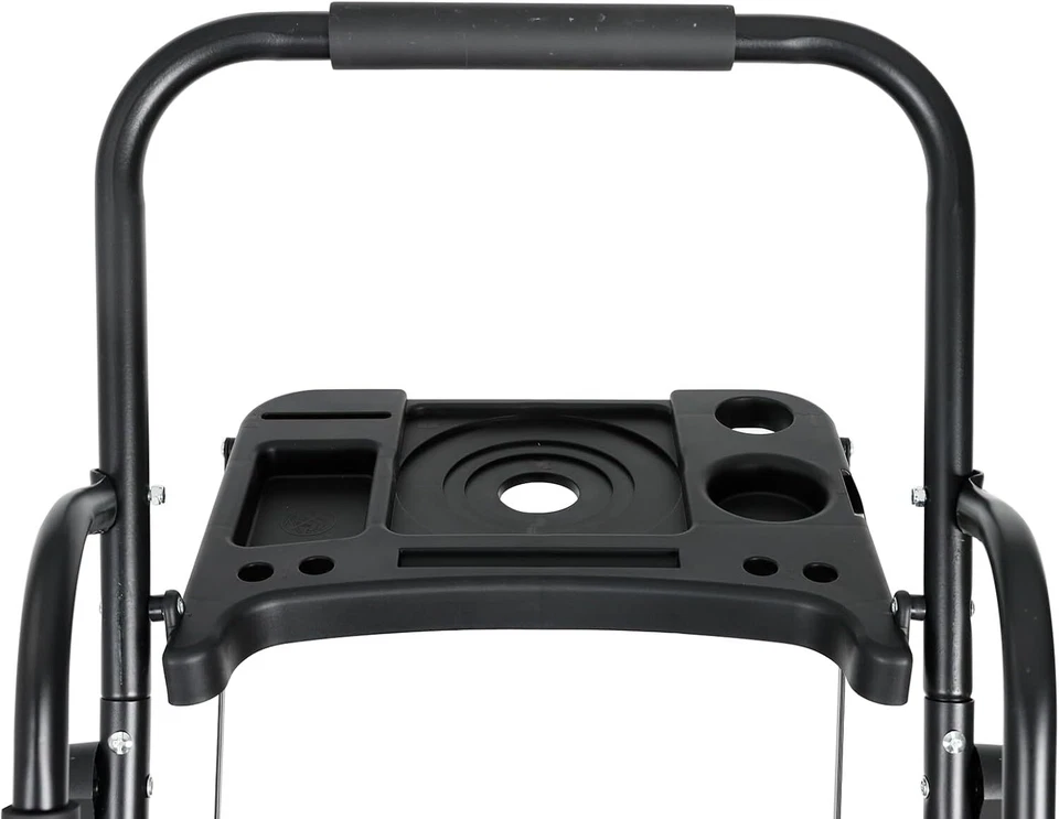 Taburete antideslizante de 5 pasos escalera con pasamanos 330 libras plataforma bandeja de herramientas plegable Foto 3 de 4