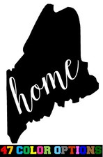 Vinyl Decal Truck Car Sticker Laptop - Home State Outline Love USA Maine