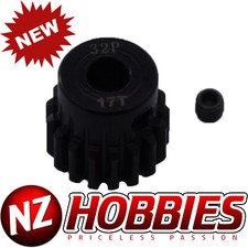 NZHOBBIES 32DP / 32P 17T Steel Pinion Gear 5mm Shaft 32-Pitch 17-Tooth