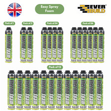 Everbuild Spray Foam Insulation Can Easy Spray 111 DIY, Acoustic - Pack of 1-12
