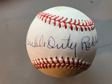 Ted Double Duty Radcliffe Autographed Baseball   St. Louis Stars