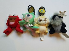 Lot 4 Neopets McDonalds Yellow Mynci, Shadow Yurble, Green Flotsam, Red Quiggle