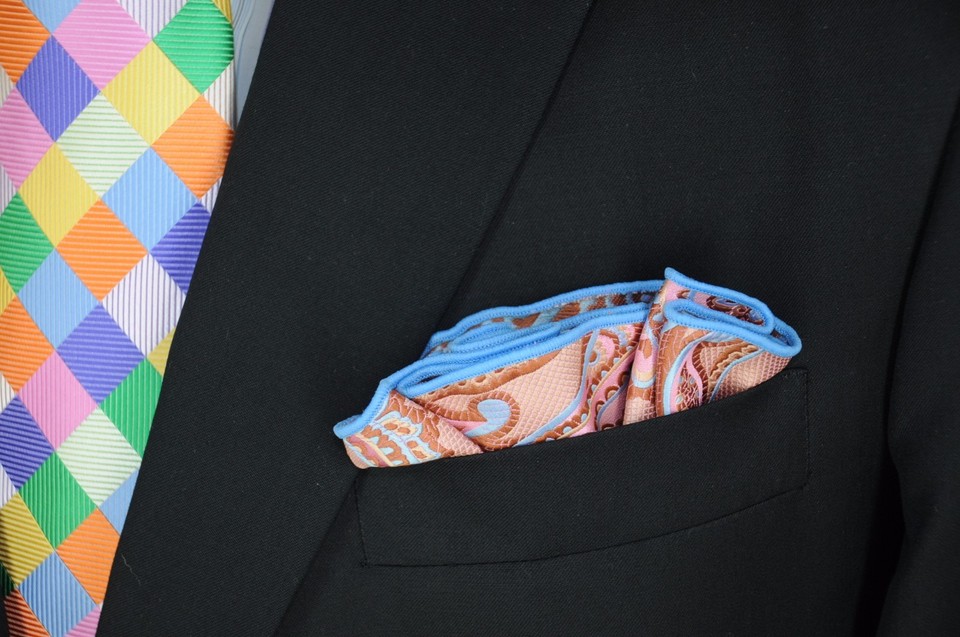 Lord R Colton Masterworks Tasca Rotonda Ravello Rosa Paisley Seta $75