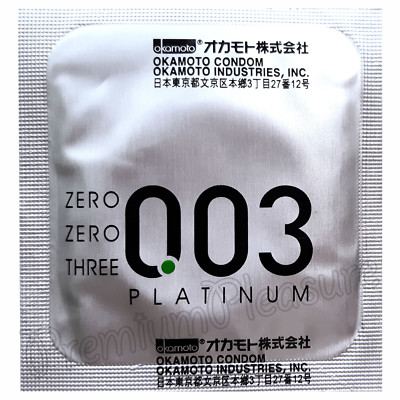 Okamoto 003 PLATINUM condoms *0.03 thickness*Super Ultra Thin