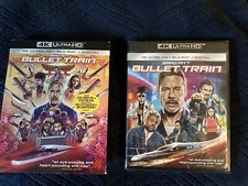 Bullet Train 4k Ultra HD Blu-Ray Digital, 2022 New Sealed W/slip Brad Pitt