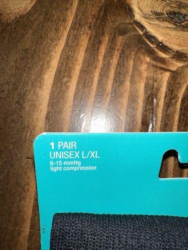 CVS Health Firm Support Compression Socks Calf Length Size L/XL - Black - Picture 2 of 4