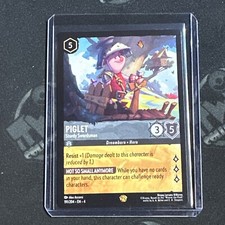 Disney Lorcana - Ursula  s Return - Piglet - Sturdy Swordsman - 191/204 Legendary