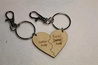 Custom Personalised Anniversary Wedding Gift Birthday Wood laser engrave Heart