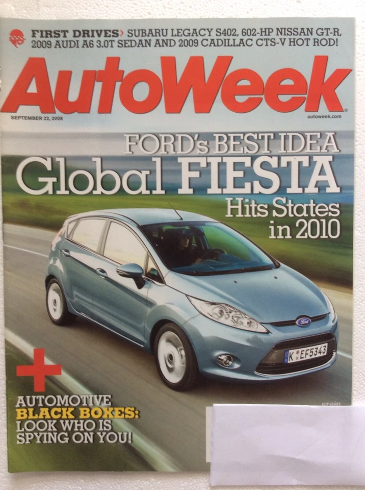 Autoweek Magazine September 22, 2008 - Cadillac CTS-V - Audi A6 - Joey Logano Foto 4 de 4