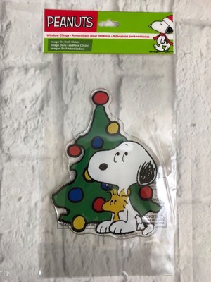 Peanuts Snoopy Linus Woodstock Halloween Window Cling Sheet 14 Vinyl Clings New