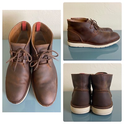 Clarks C&J TOR England Brown Leather Chukka Boots Men\'s Sz 10.5 US UK 9.5 Amazon.com | Clarks Collection Men main image 3