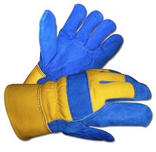 Mens B G Thermo Insulated Water-Proof Lined Cowhide Leather Work Winter Gloves