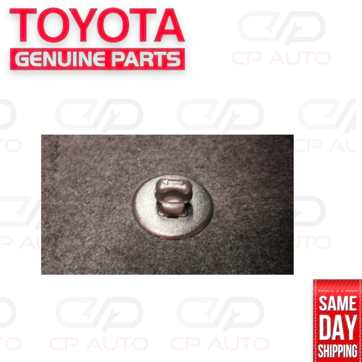 Toyota OEM Floor Mat Retention Clips For 2012-2014 Camry – Black Plastic, 2-Piece Set