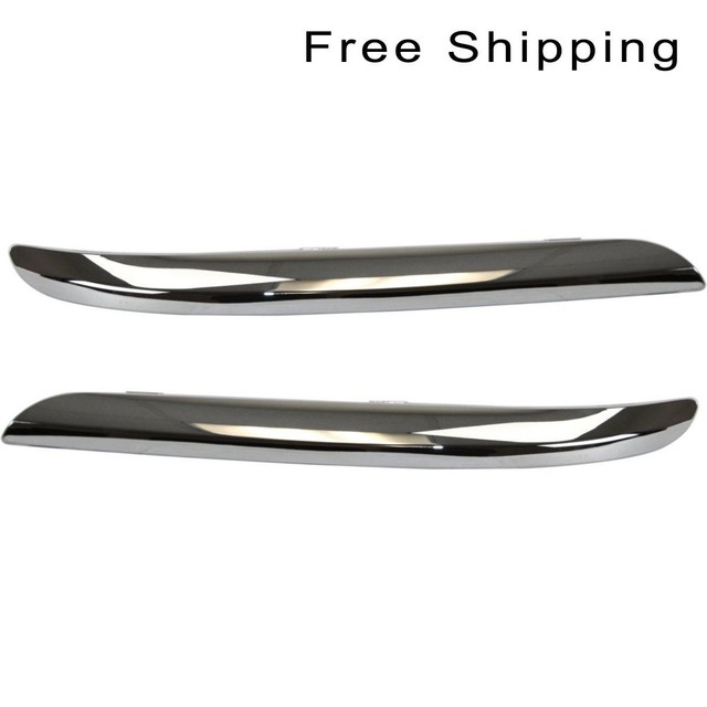 Front LH And RH Side Chrome Bumper Molding Fits Chrysler 300 Except SRT