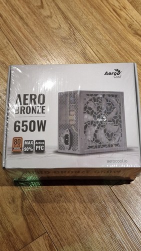 Aerocool Aero Bronze 650W 80 Plus Bronze Non-Modular Power Supply - 第 1/7 張圖片