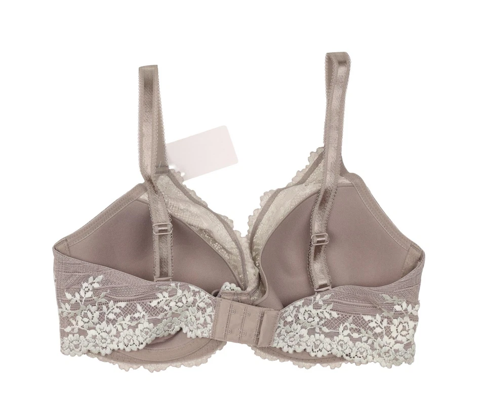 Sujetador Wacoal para mujer contorno de encaje abrazado, verde satélite/cubierto, 36D Foto 3 de 3