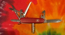 Vintage 1970s Victorinox Woodsman 91mm Swiss Army Knife RETIRED! VERY RARE!