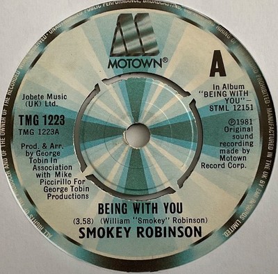 Smokey Robinson - Being With You - 7  Vinyl Single