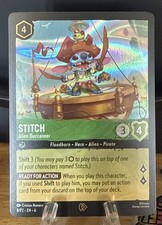 STITCH- Alien Buccaneer Holo Collector's Promo Disney Lorcana