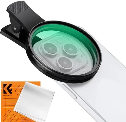 K&F Concept Black Diffusion Mist 1/4  Filter for Camera Lens 67 Mm