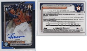 2024 Bowman Chrome Prospect Blue Refractor /150 Pascanel Ferreras #CPA-PF Auto