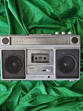 YORX K6061 AM FM Radio Cassette 8-Track Portable Stereo Boombox READ