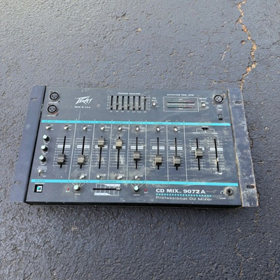 #ad #ad Peavey CD Mix 9072A Professional DJ Mixer 4 Channel 7 Band EQ Made in For Parts $147.60