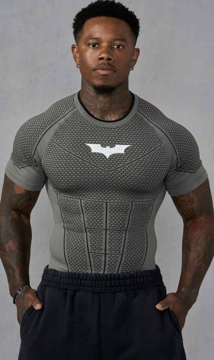  x Batman Compression Tee 【新品未開封】 YoungLA x Batman grey green short sleeve compression size XL | eBay