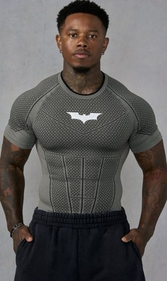 YoungLA x Batman grey green short sleeve compression size XL | eBay