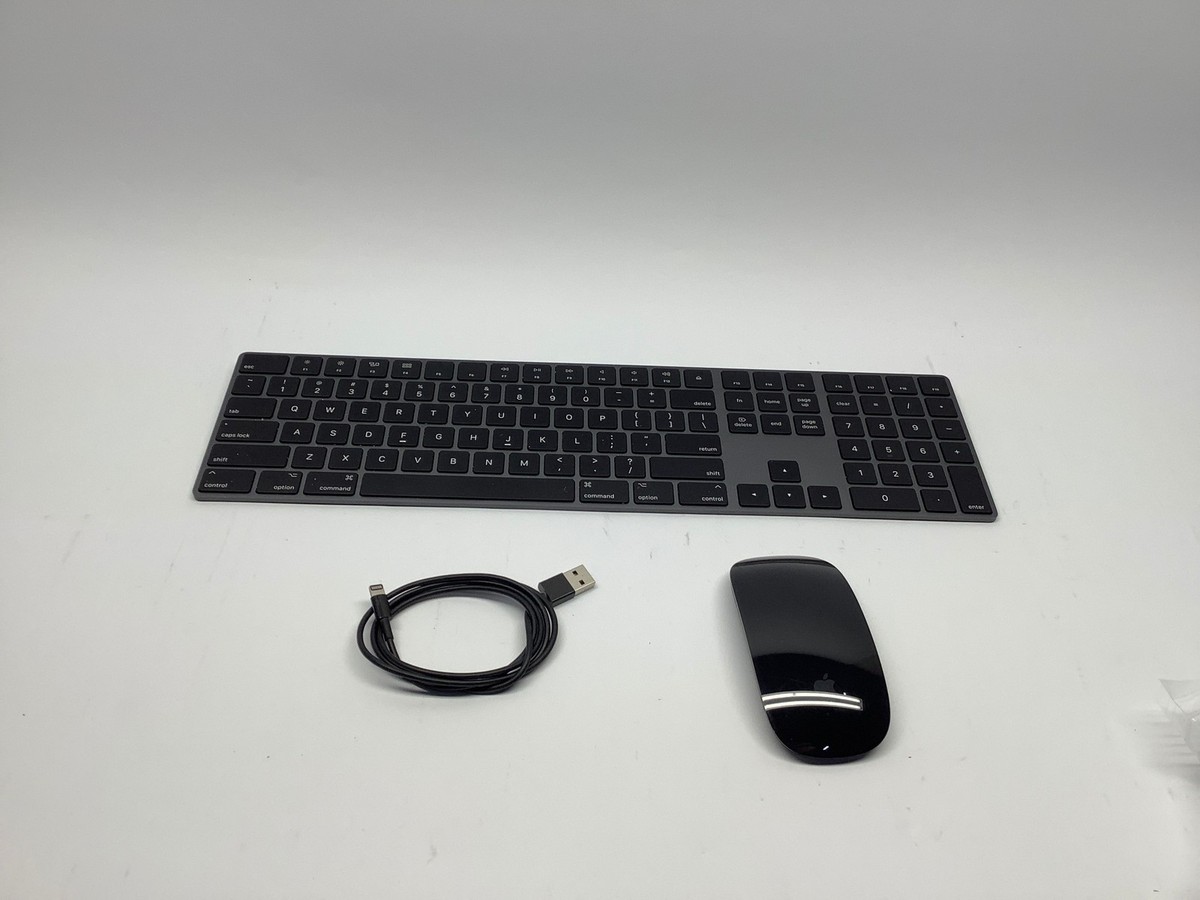 Apple Wireless Keyboard 2 A1843 A1657 Magic Mouse Space Gray