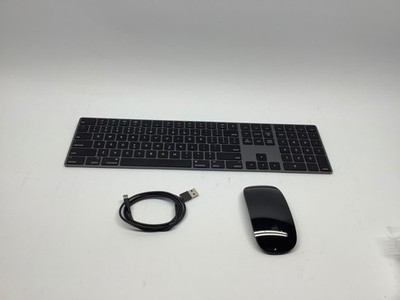 Apple Wireless Keyboard 2 A1843 A1657 Magic Mouse Space Gray