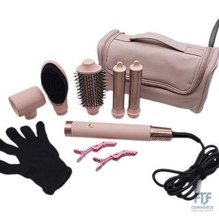 MESCOMB 5 in 1 Airstyler Professioneller Hairstyler Set mit Ionen Föhn Auto Loc