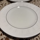 Set Of 4 Wedgwood COLOSSEUM PLATINUM Bone China 8-1/4" Salad Plates Mint! — photo 2