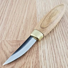 Flexcut Stub Sloyd Knife 2.25" High Carbon Steel Blade Cherry Wood Handle XKN53