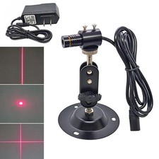 12x40mm 650nm Adjustable Red Dot Line Cross Module Laser Locator Bracket Adapter
