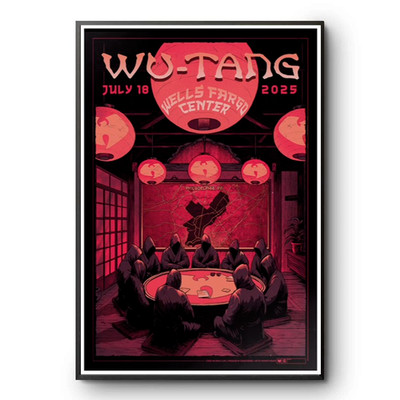 Wu-Tang Clan In Philadelphia July 18 2025 Tour Poster