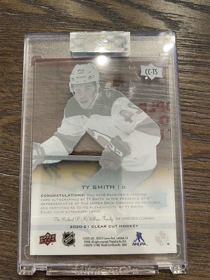 2020-21 Upper Deck Clear Cut #CC-TS Ty Smith - Image 2 of 2