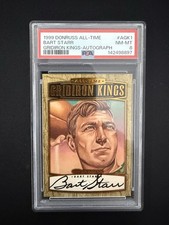 1999 Donruss - All-Time Gridiron Kings Bart Starr #AGK1 Auto 0003/1000
